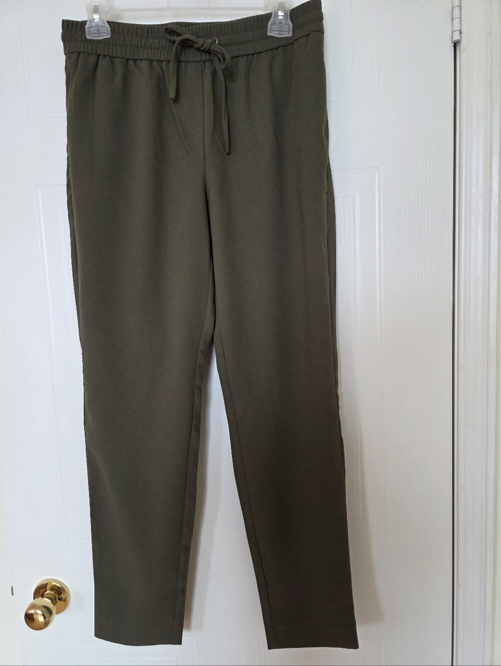 RW&CO. Drawstring Joggers With Pockets, Olive Green, Small